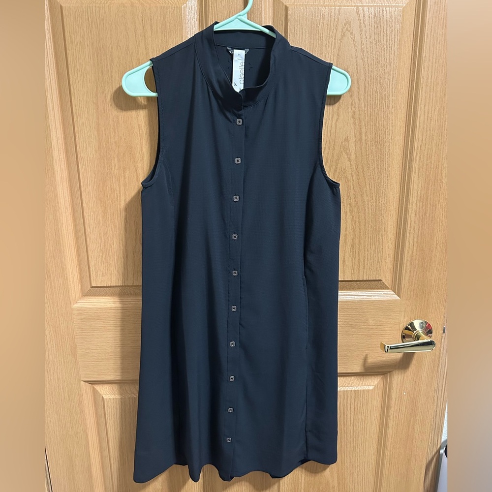 Oiselle Breeze Way Dress (Black, 6) NWT